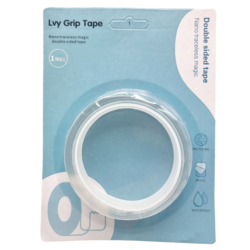 Oboustranná omyvatelná lepící páska 1m - náhľad 1