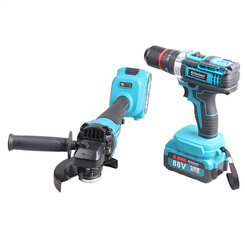 Sada nářadí úhlová bruska a příklepová vrtačka KR-9959 - náhľad 3