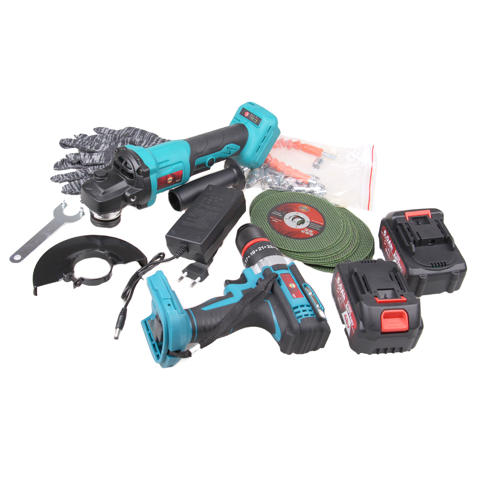 Sada nářadí úhlová bruska a příklepová vrtačka SR-911 - náhľad 4