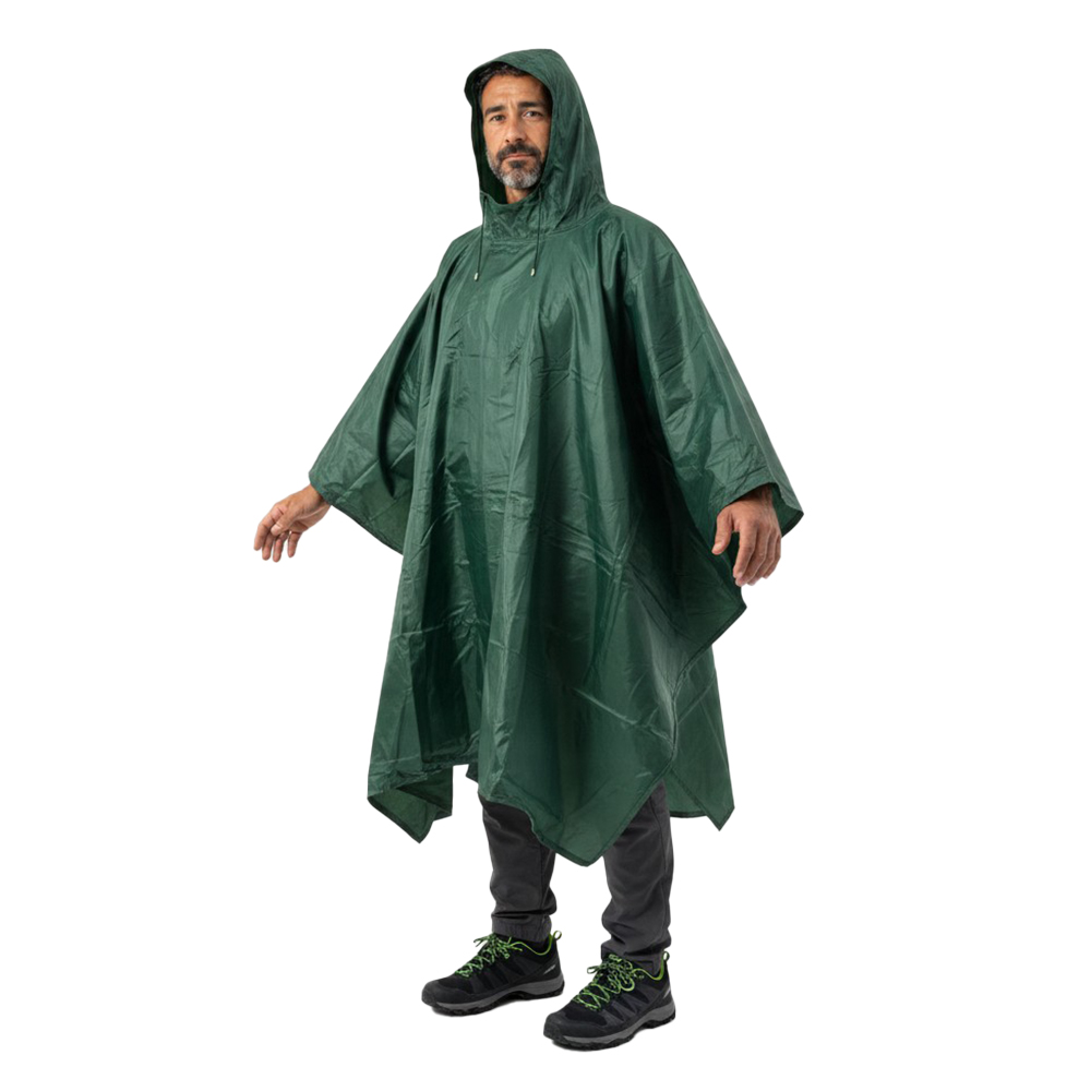 Nepromokavé pláštěnkové pončo s kapucí - náhľad 5