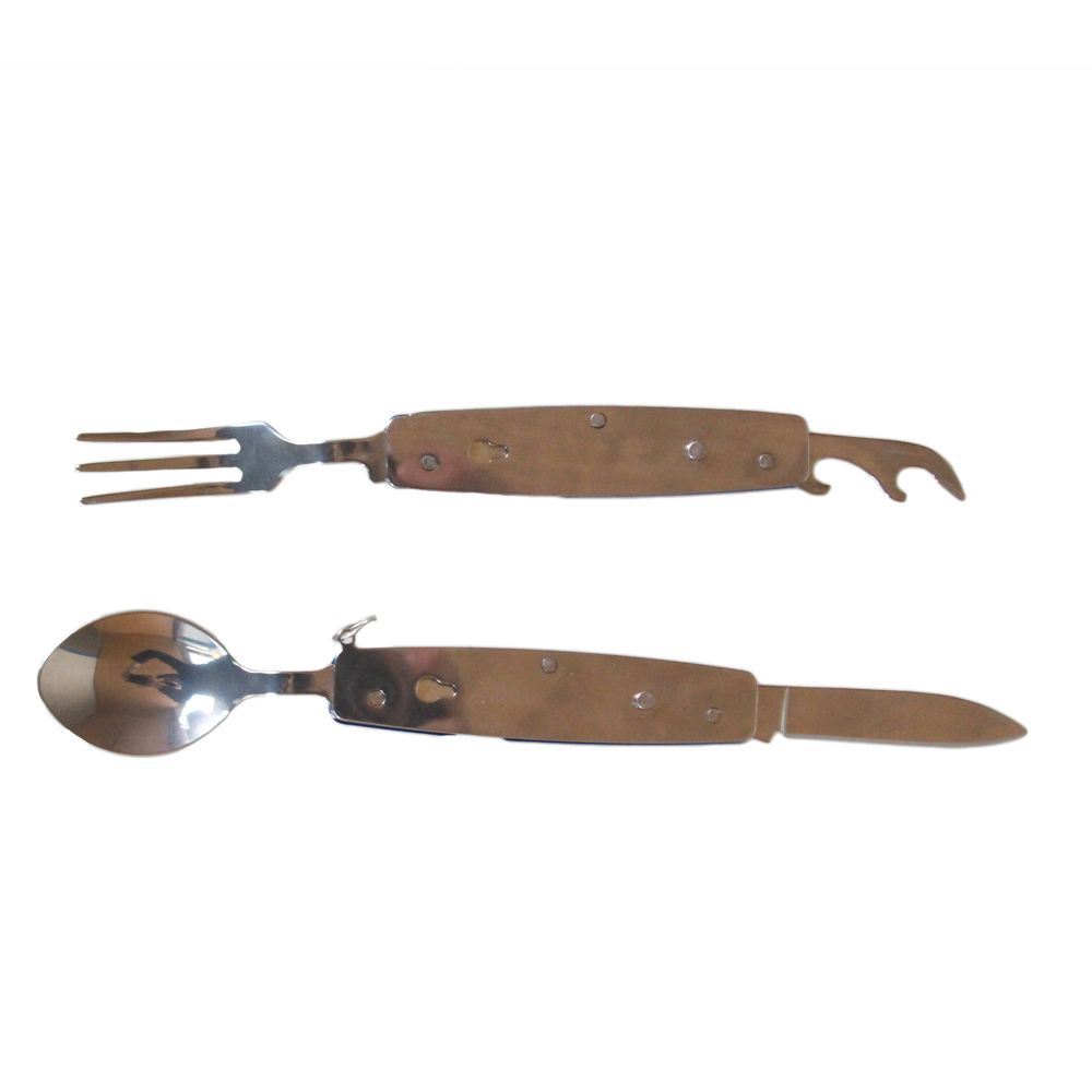 Rozkládací multifunkční kempingový příbor B-SQUL modrý - náhľad 3