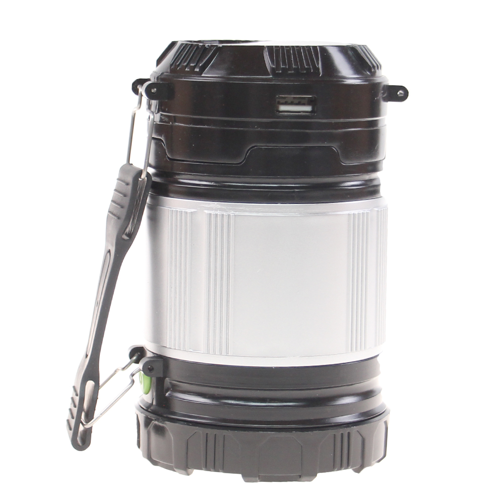 Solární kempingová lampa ZM-9599 černá - náhľad 1