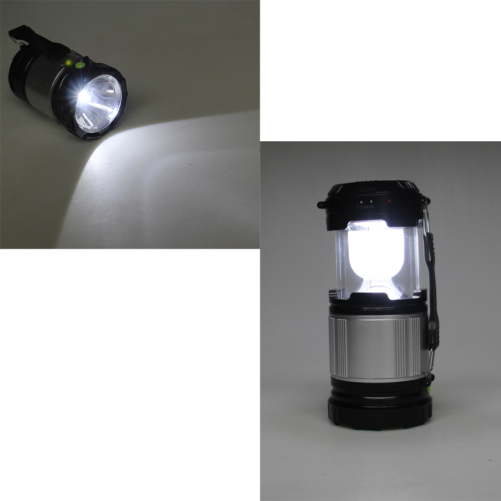 Solární kempingová lampa ZM-9599 černá - náhľad 5