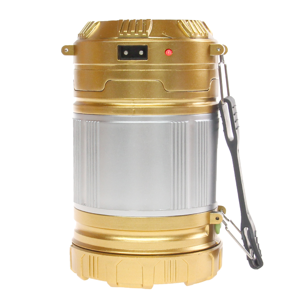 Solární kempingová lampa ZM-9599 zlatá - náhľad 2