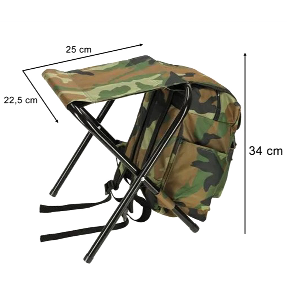 Turistické skládací křeslo s batohem - náhľad 4