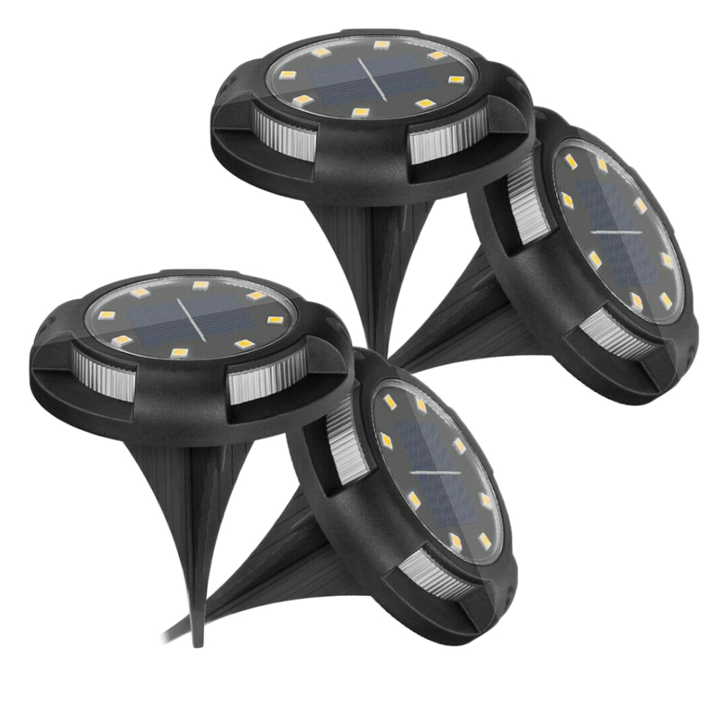 Solární zahradní zápustné LED světlo 4ks - náhľad 1