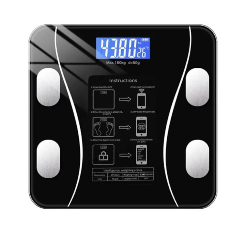 Analytická osobní váha černá - náhľad 1