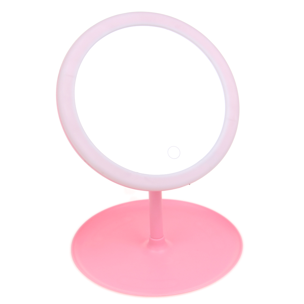 LED kosmetické zrcátko růžové - náhľad 2