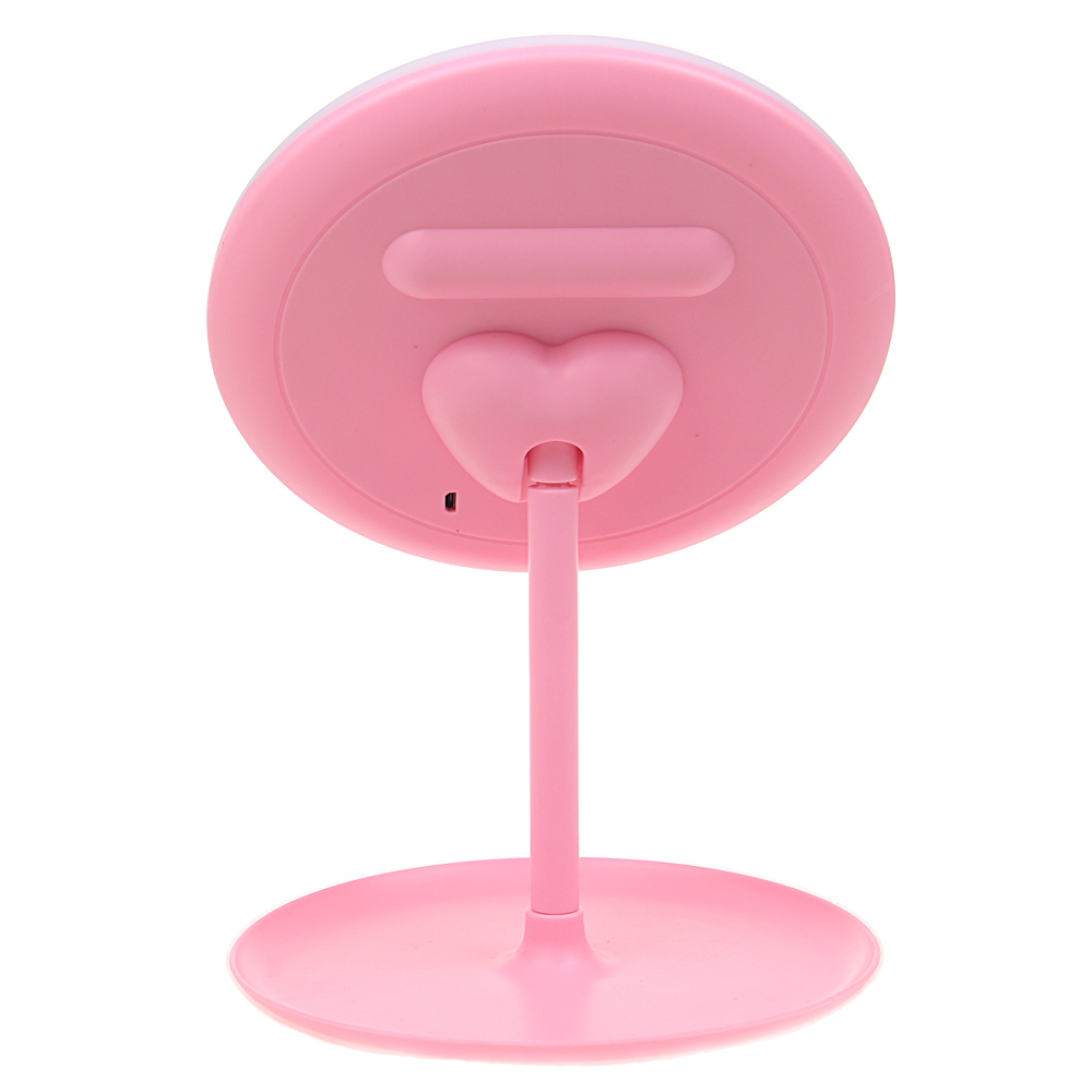 LED kosmetické zrcátko růžové - náhľad 3