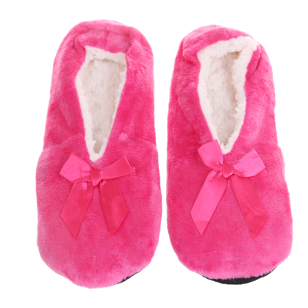 Domácí nazouvací pantofle růžové - náhľad 2