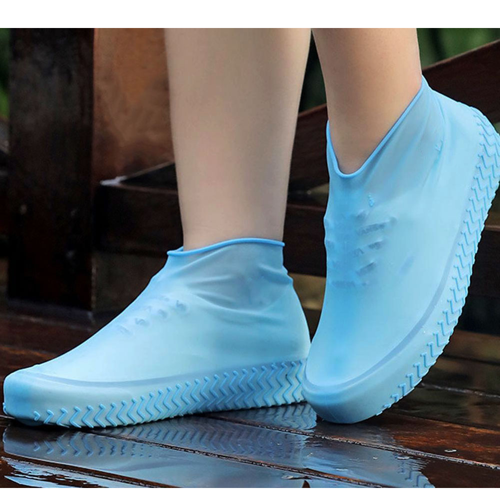 Voděodolné návleky na boty modré L - náhľad 2