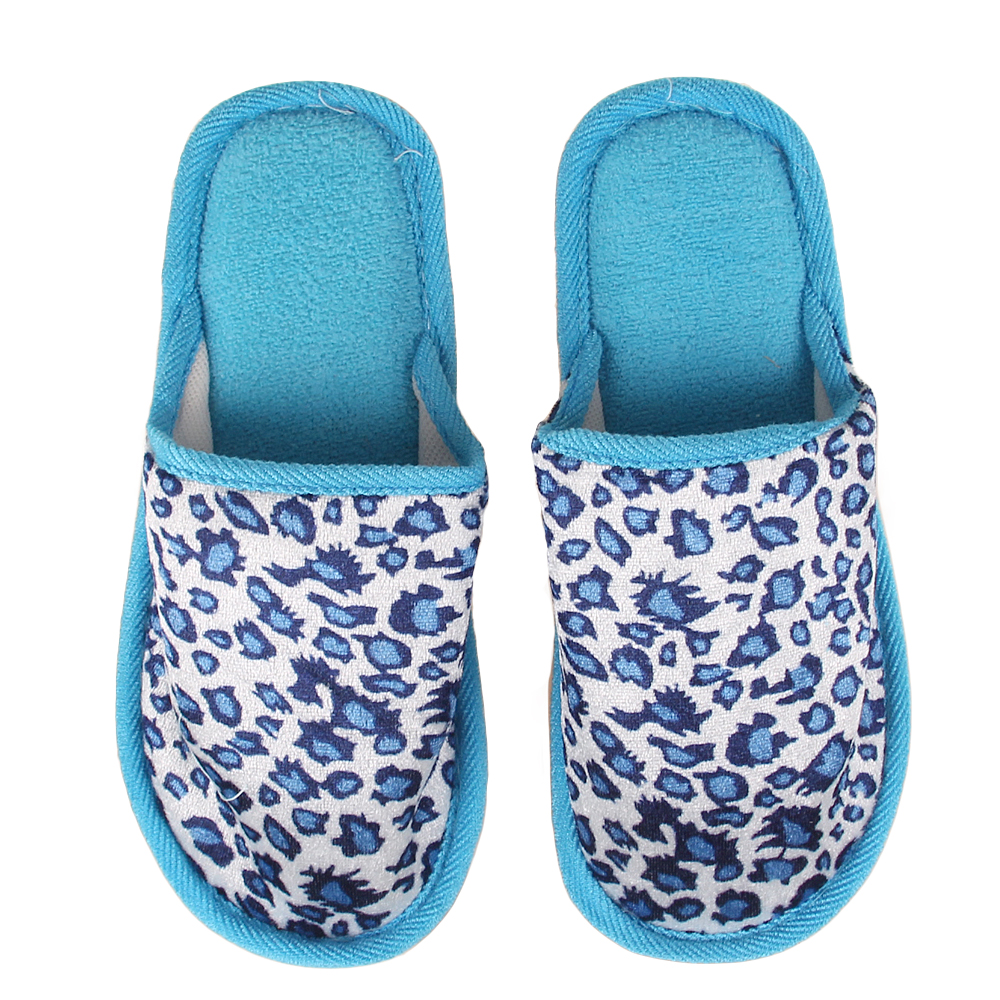 Pantofle domácí leopardí světle modré 40/41 - náhľad 1