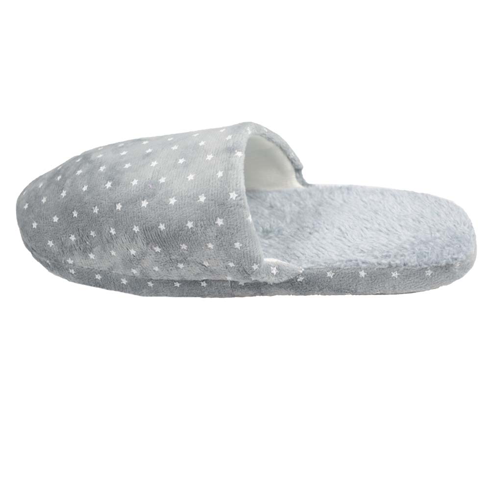 Pantofle zateplené šedé s hvězdičkami 42/43 - náhľad 1