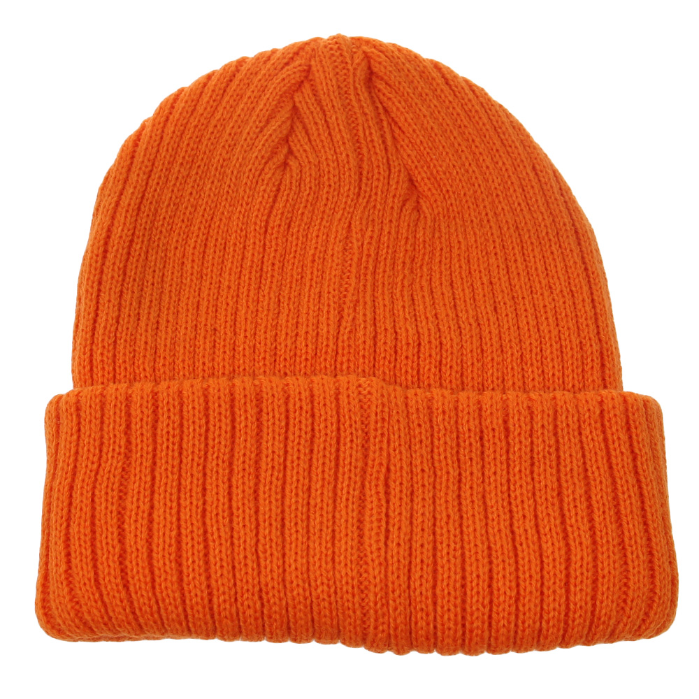 Čepice zimní oranžová  - náhľad 2