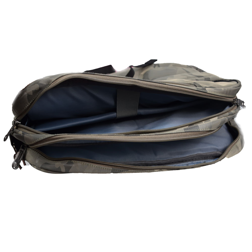 Brašna/batoh na notebook šedý maskáč - náhľad 5