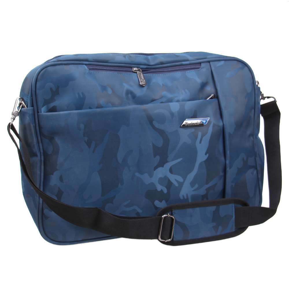 Brašna/batoh na notebook modrý maskáč - náhľad 1