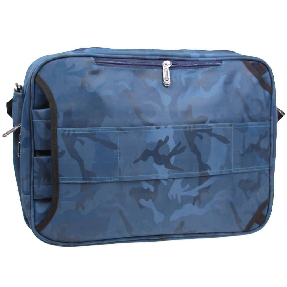 Brašna/batoh na notebook modrý maskáč - náhľad 2