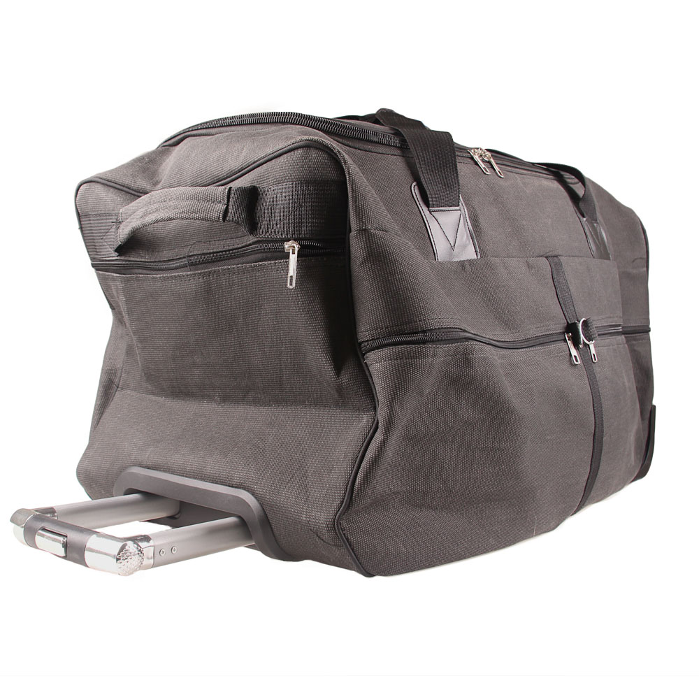 Cestovní taška na kolečkách 65 cm šedá - náhľad 2