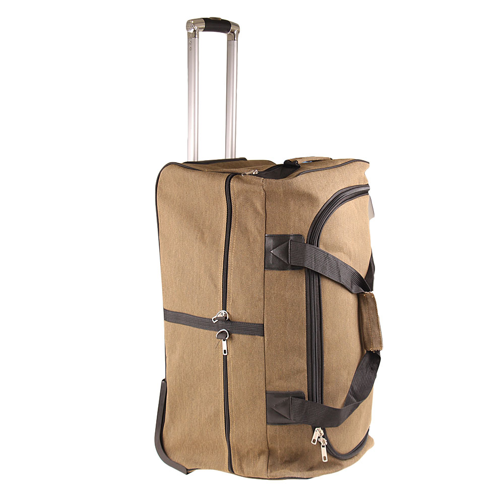 Cestovní taška na kolečkách 65 cm khaki - náhľad 3