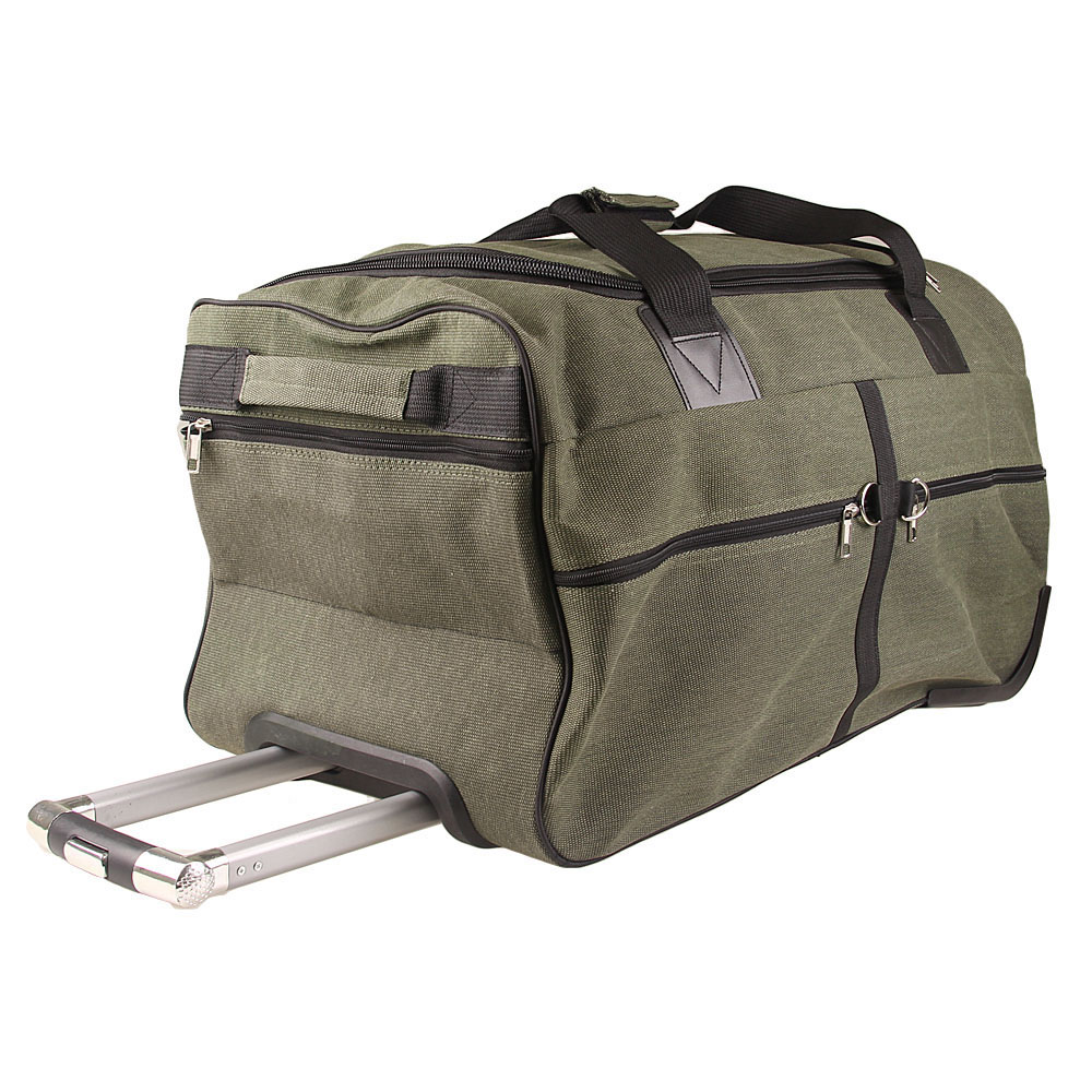 Cestovní taška na kolečkách 65 cm zelená - náhľad 2