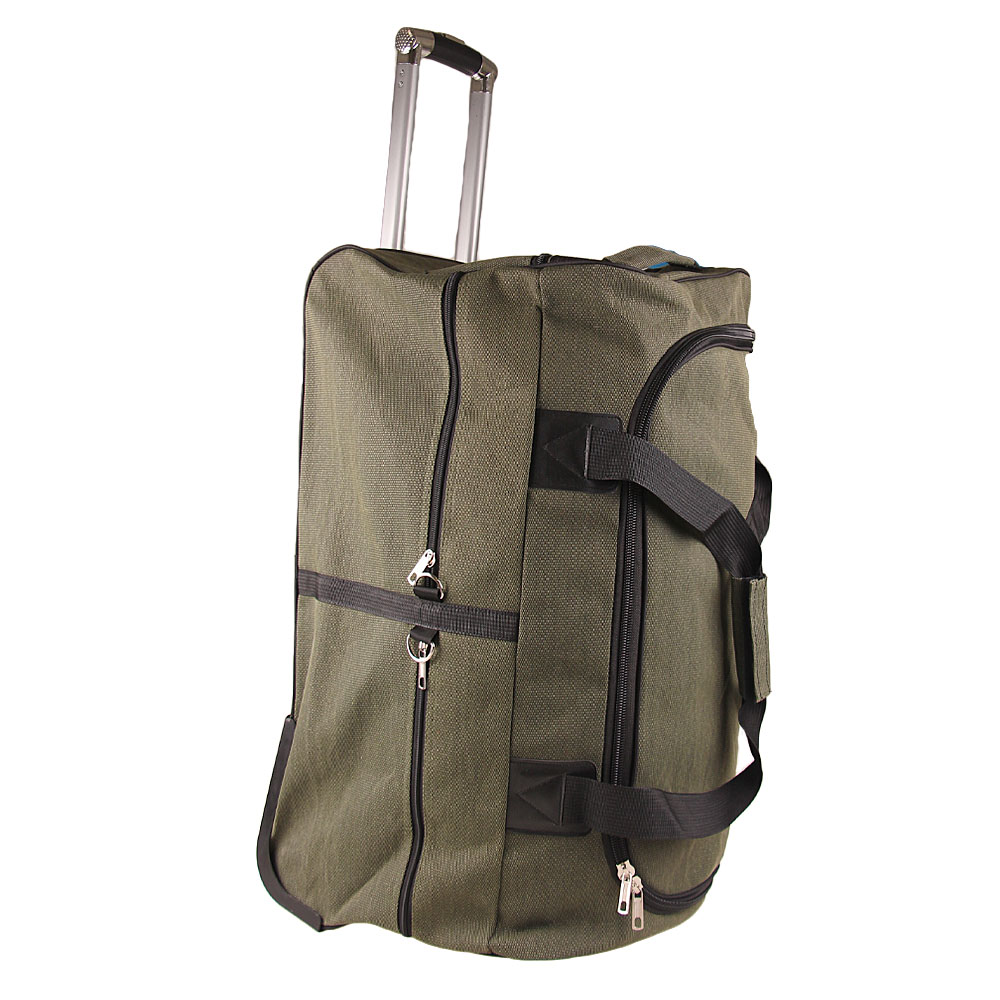 Cestovní taška na kolečkách 65 cm zelená - náhľad 3