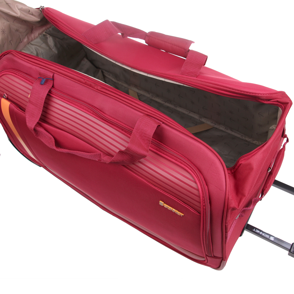 Cestovní taška na kolečkách velká červená - náhľad 3
