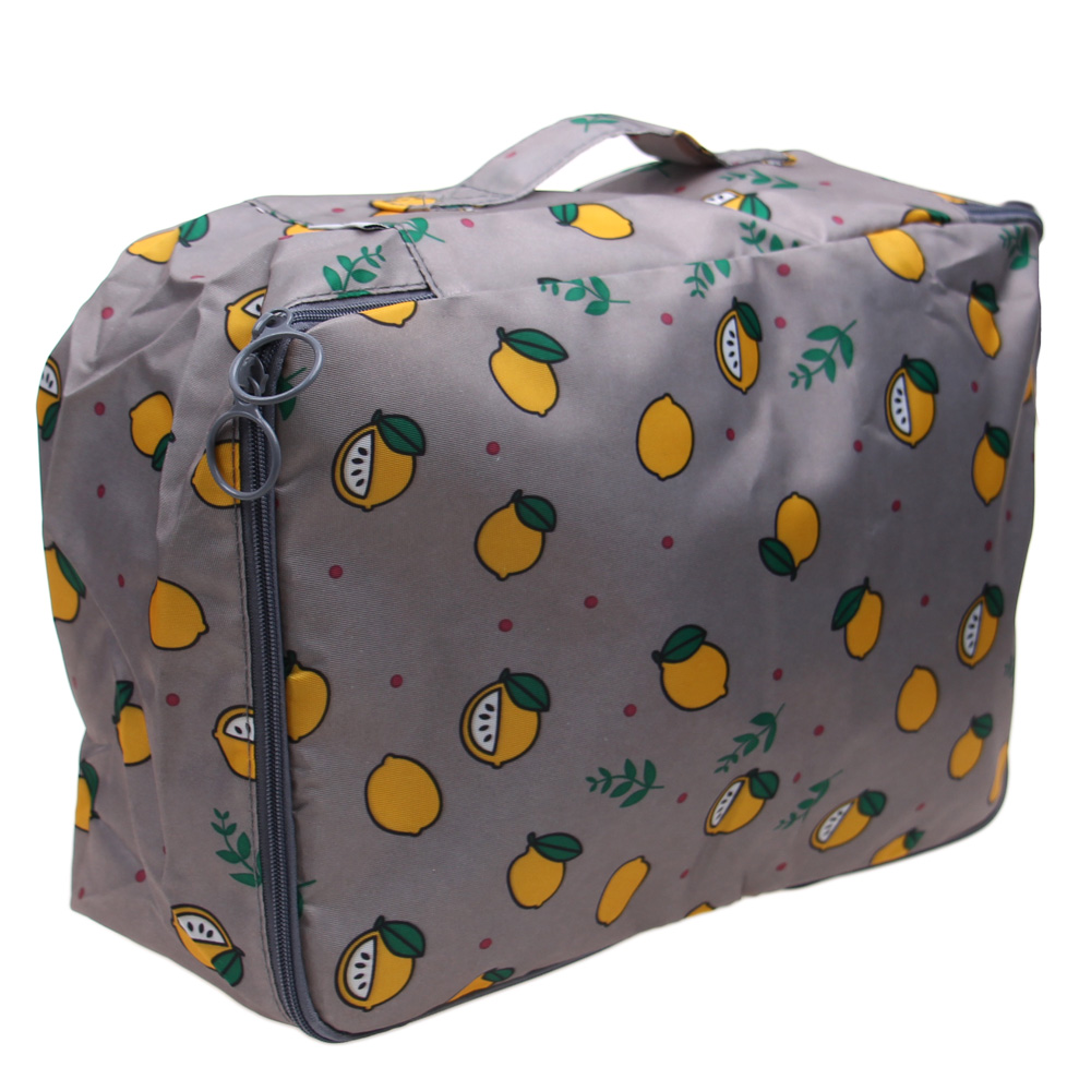 Cestovní organizér do kufru 6ks šedý s citróny - náhľad 1