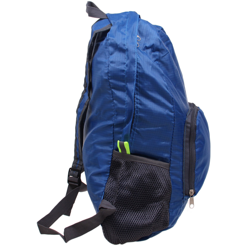 Skládací cestovní batoh modrý - náhľad 3