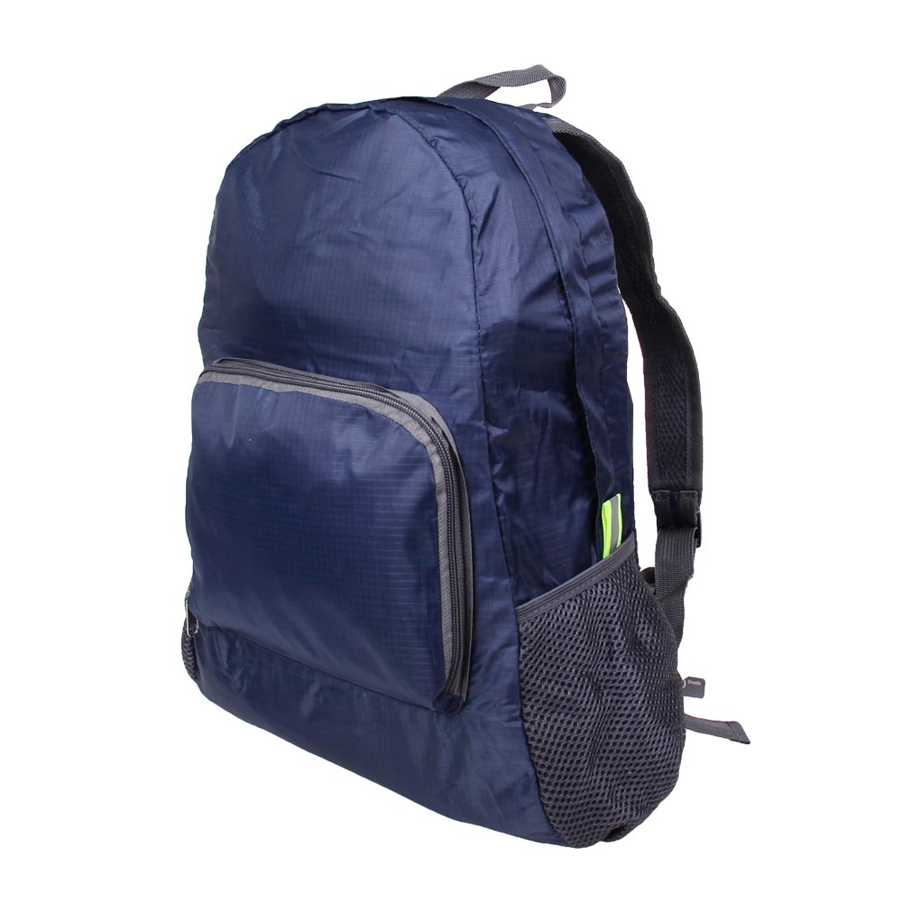 Skládací cestovní batoh tmavě modrý - náhľad 3