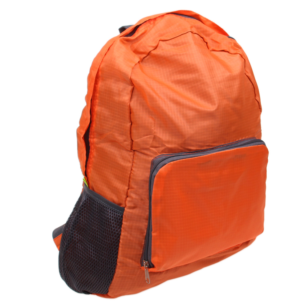 Skládací cestovní batoh oranžový - náhľad 4