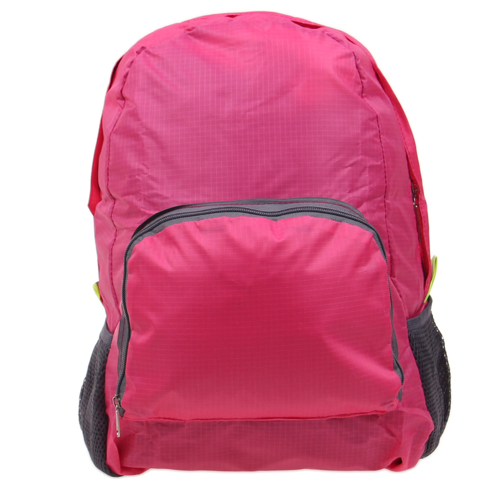 Skládací cestovní batoh růžový - náhľad 1