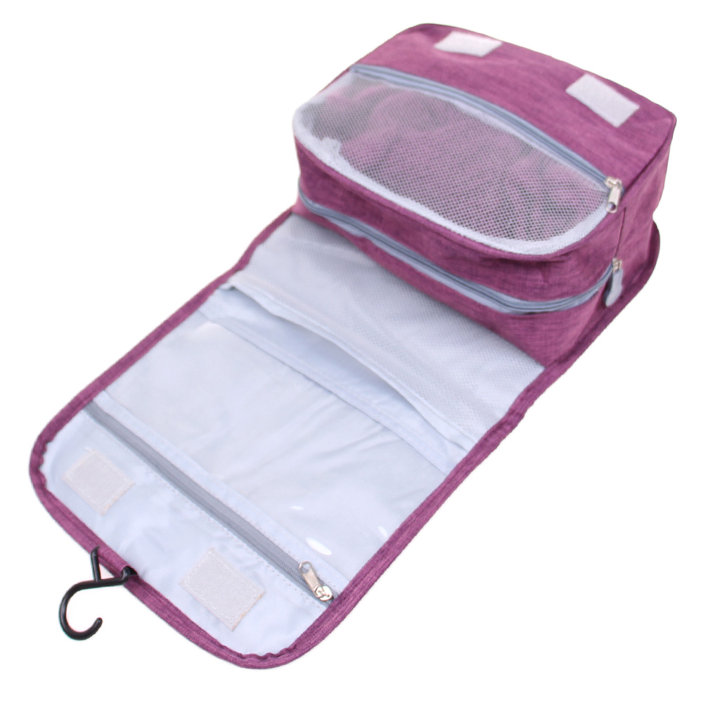 Kosmetická taška závěsná Travel Boxin fialová - náhľad 3