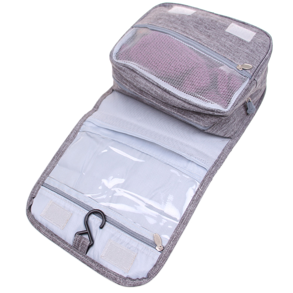 Kosmetická taška závěsná Travel Boxin šedá - náhľad 3