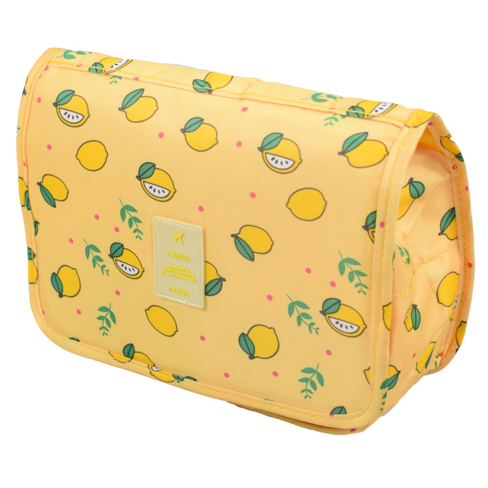 Kosmetická taška závěsná žlutá s citróny - náhľad 2