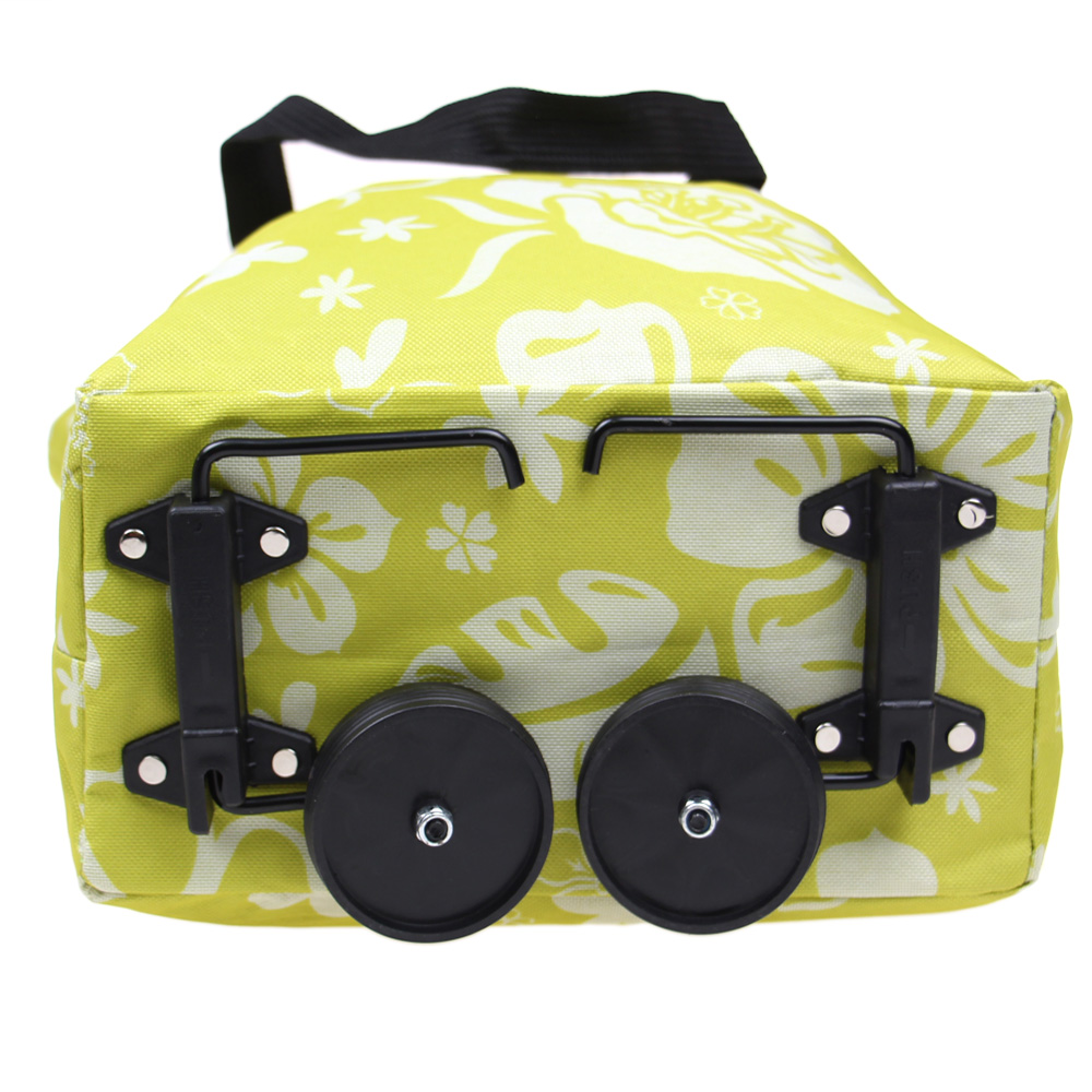Nákupní taška s kolečky žlutá - náhľad 3