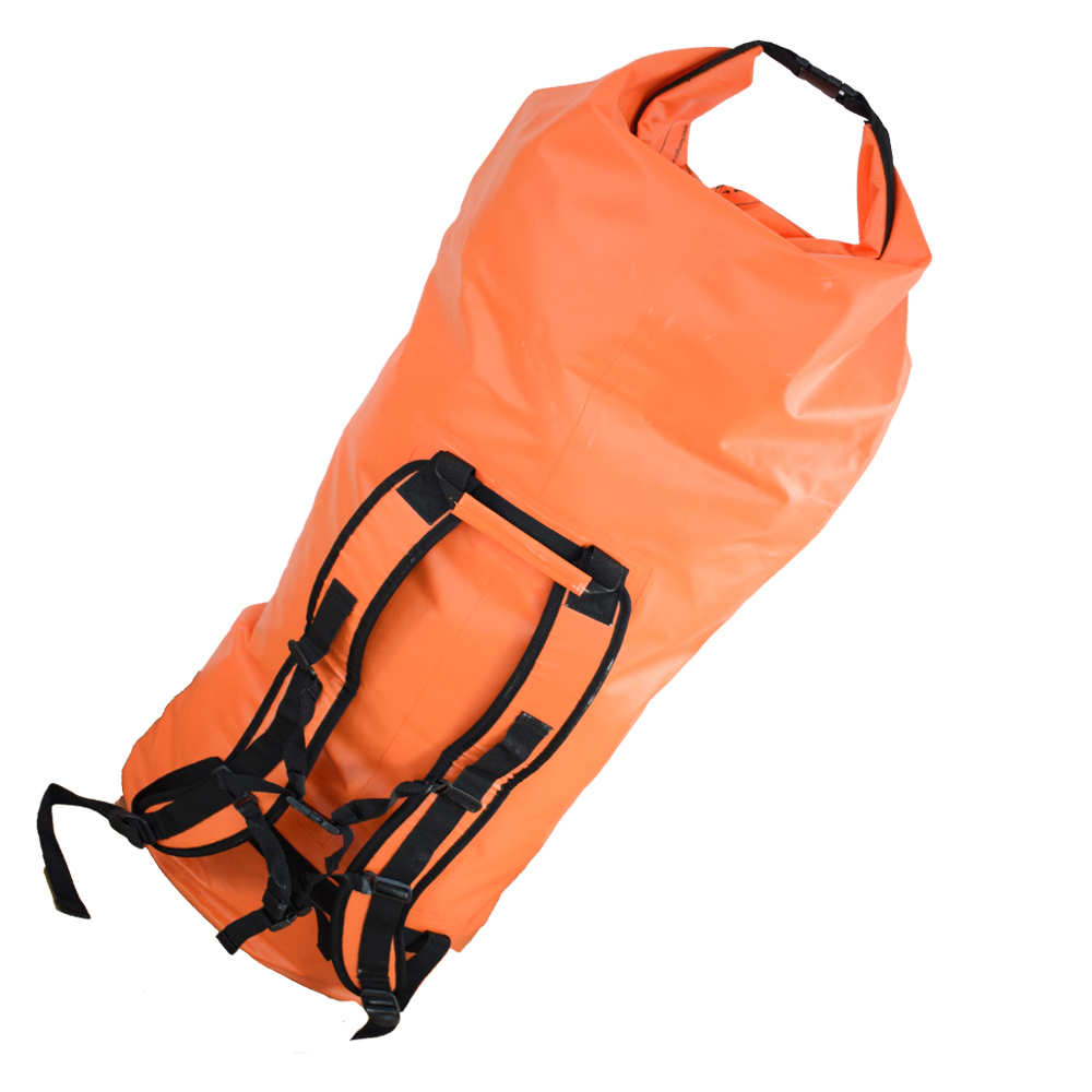 XXL nepromokavý batoh 90 l oranžový - náhľad 1
