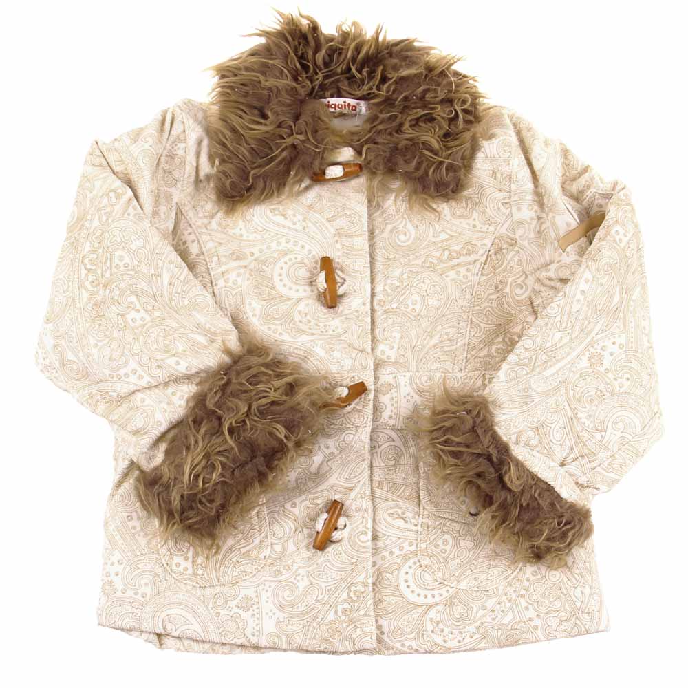 Dívčí kabátek s kožíškem vel. 116 - náhľad 1