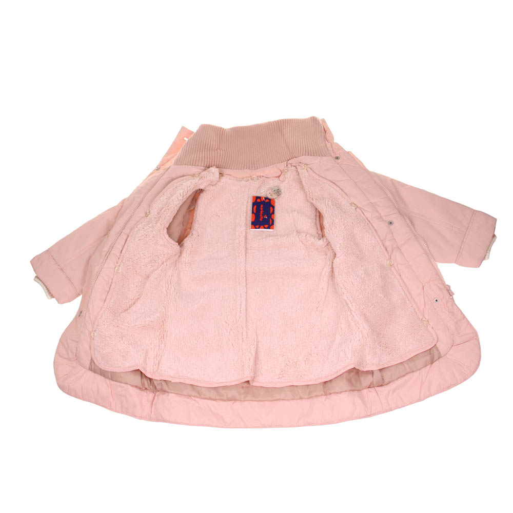 Dívčí bunda a vesta v jednom růžová vel. 98 - náhľad 2