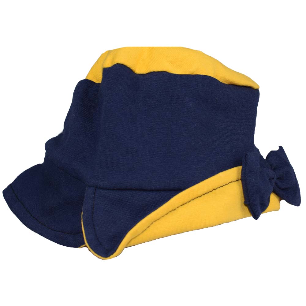 Dětský klobouk modro žlutý - náhľad 1