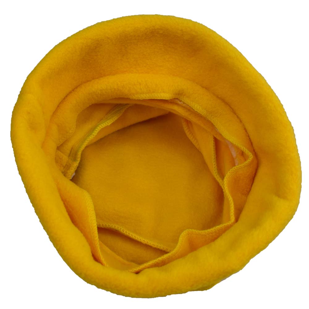 Klobouk fleecový žlutý - náhľad 1