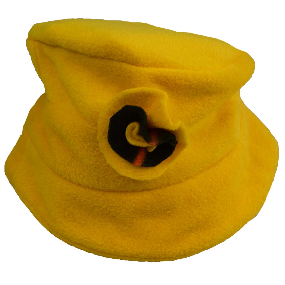 Klobouk fleecový žlutý - náhľad 2